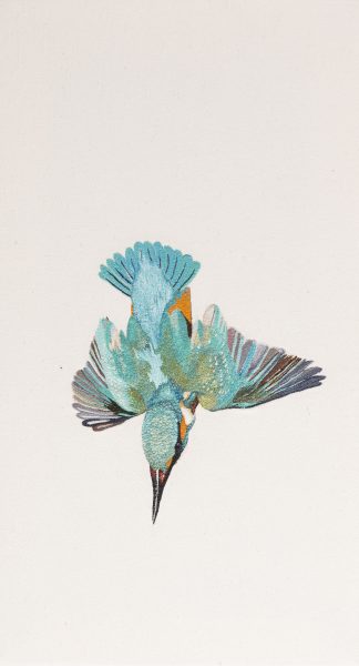 Diving Kingfisher Embroidery